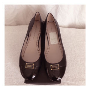 Marc Jacobs Black Leather Flats